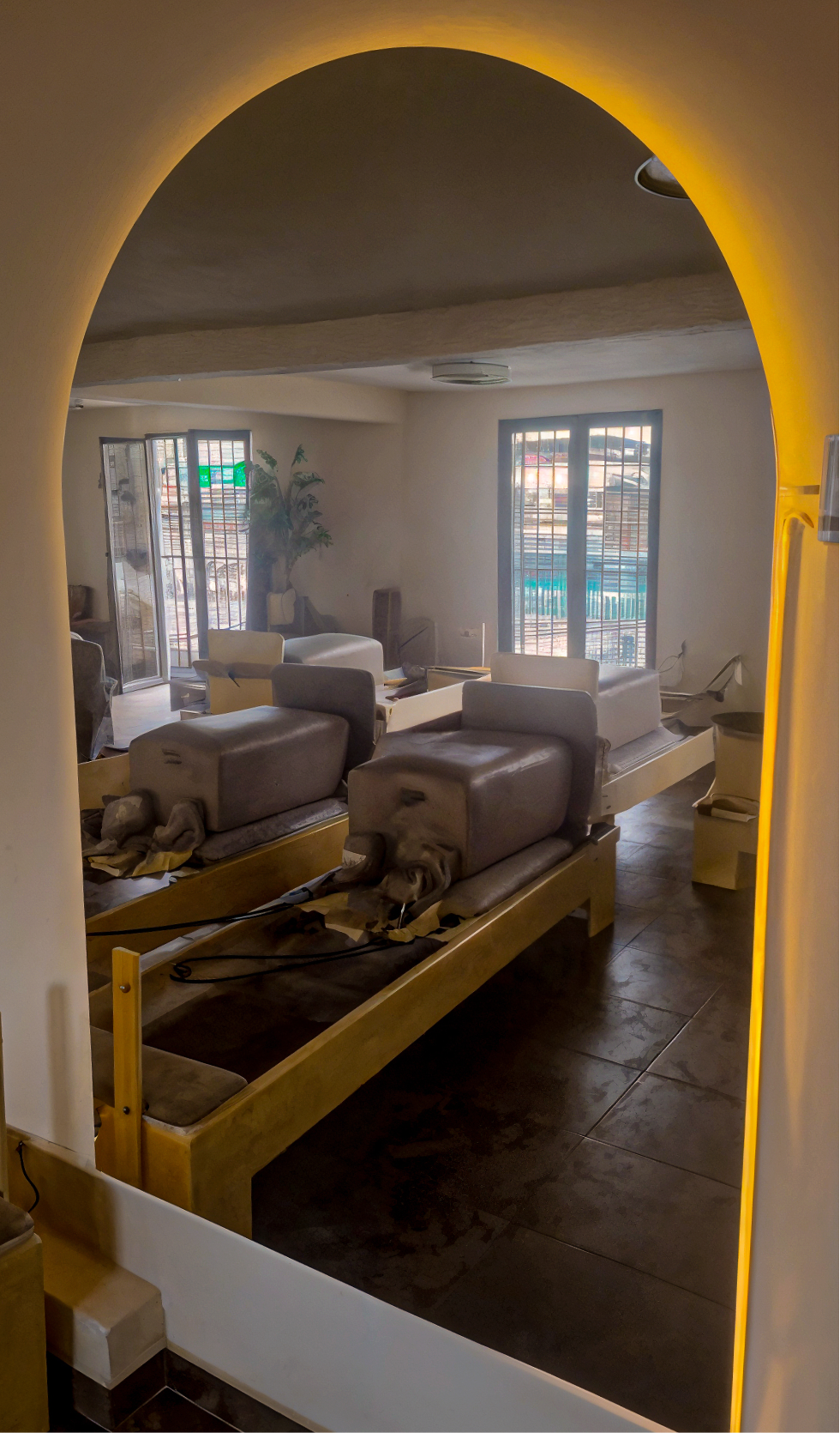 Espejo grande en arco sin marco 1 metro x 1.80 metros